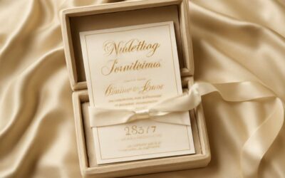 Exquisite couture: luxury wedding invite and packaging that makes every guest feel celebrated.