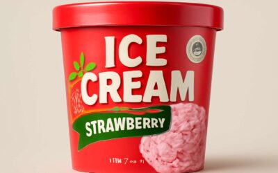 Scoop-worthy appeal: ice cream tub packaging that pops on shelves.